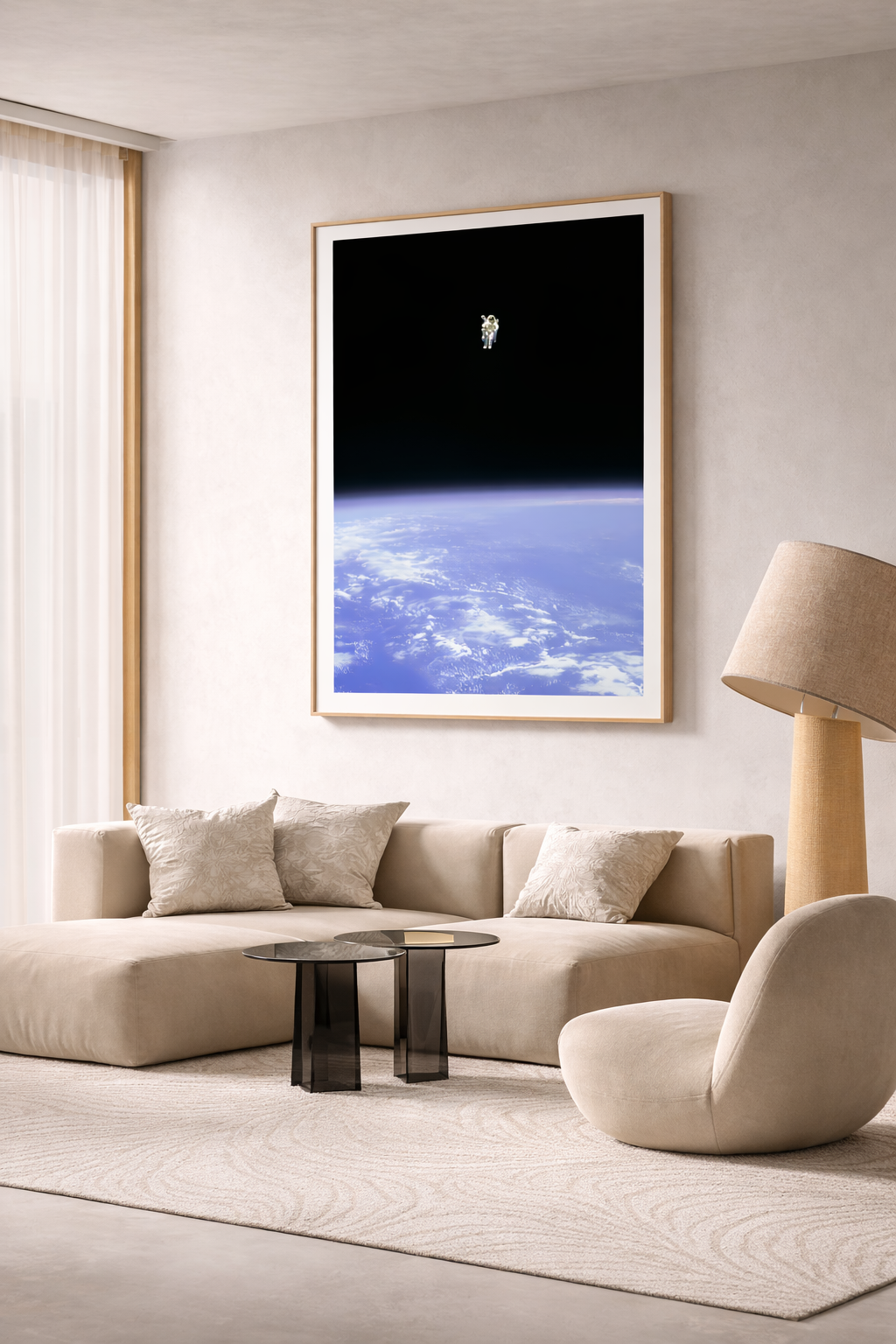 Zwevende astronaut - Poster