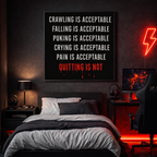 Geef Nooit Op - Poster