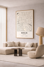 Berlijn plattegrond - Poster