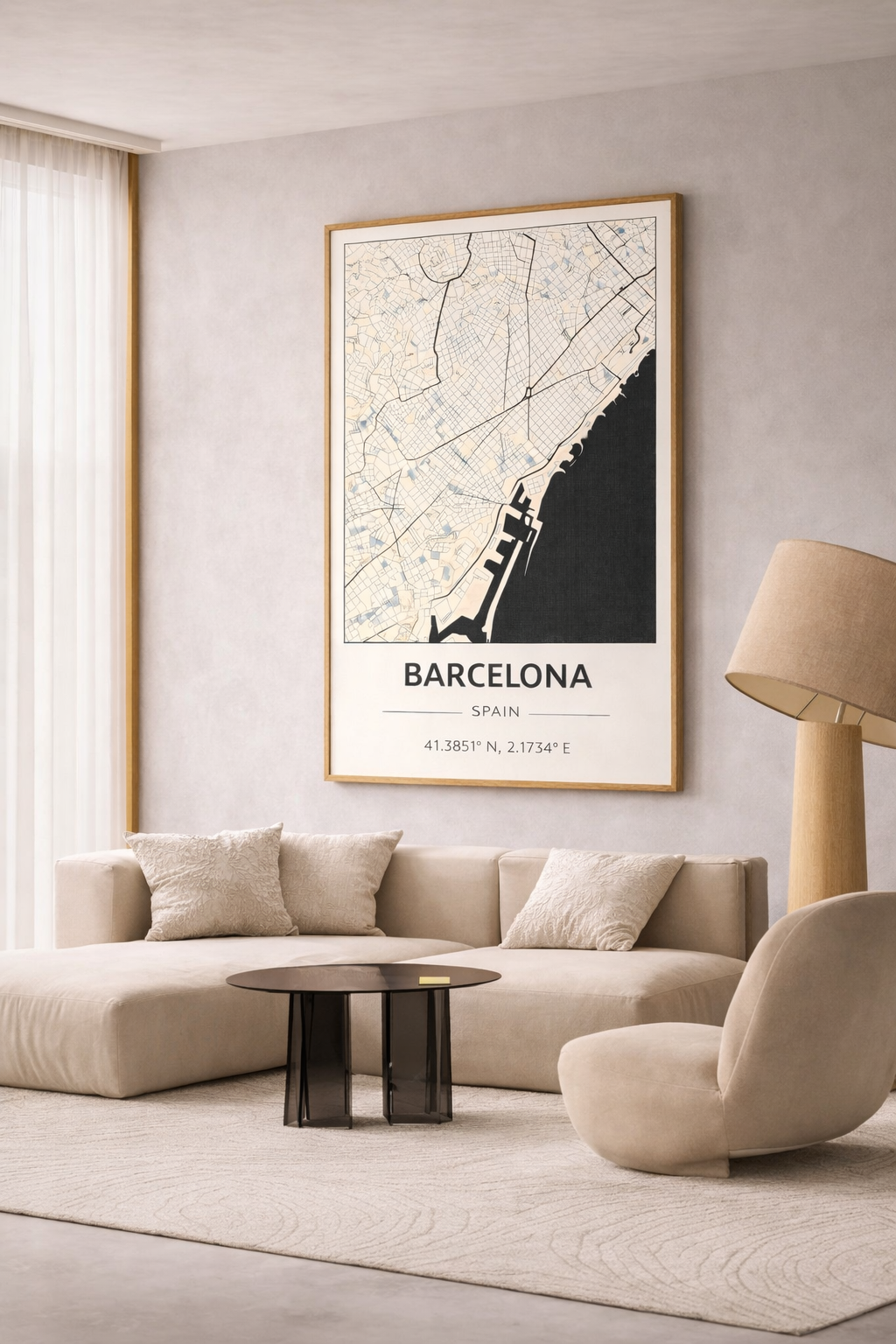 Barcelona map - Poster
