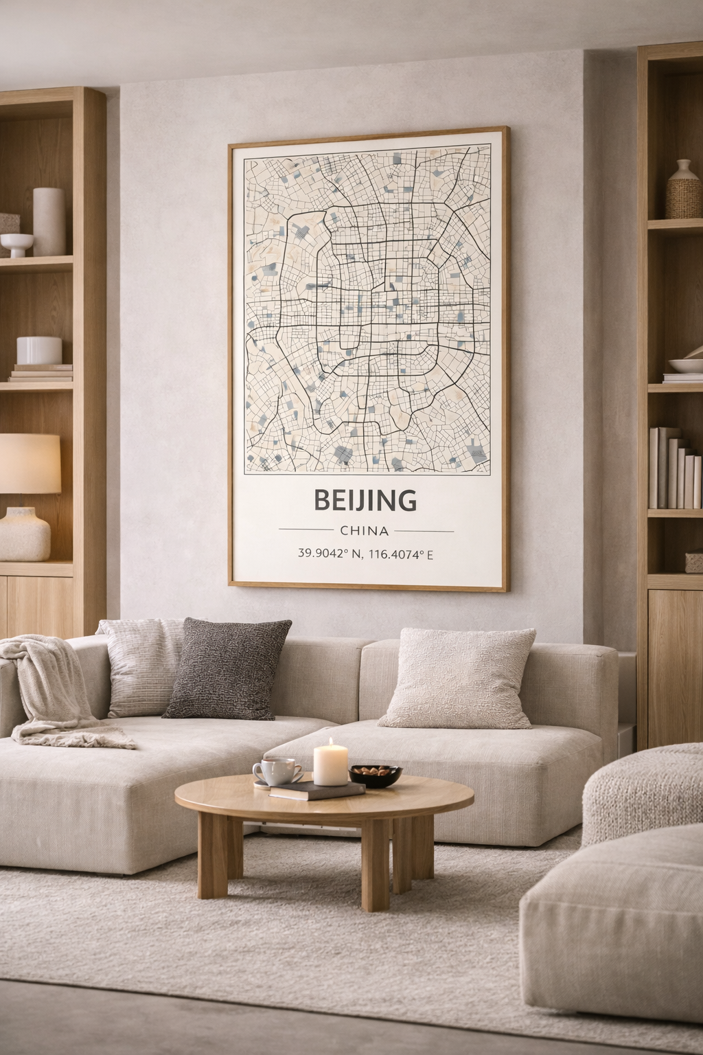 Beijing map - Poster
