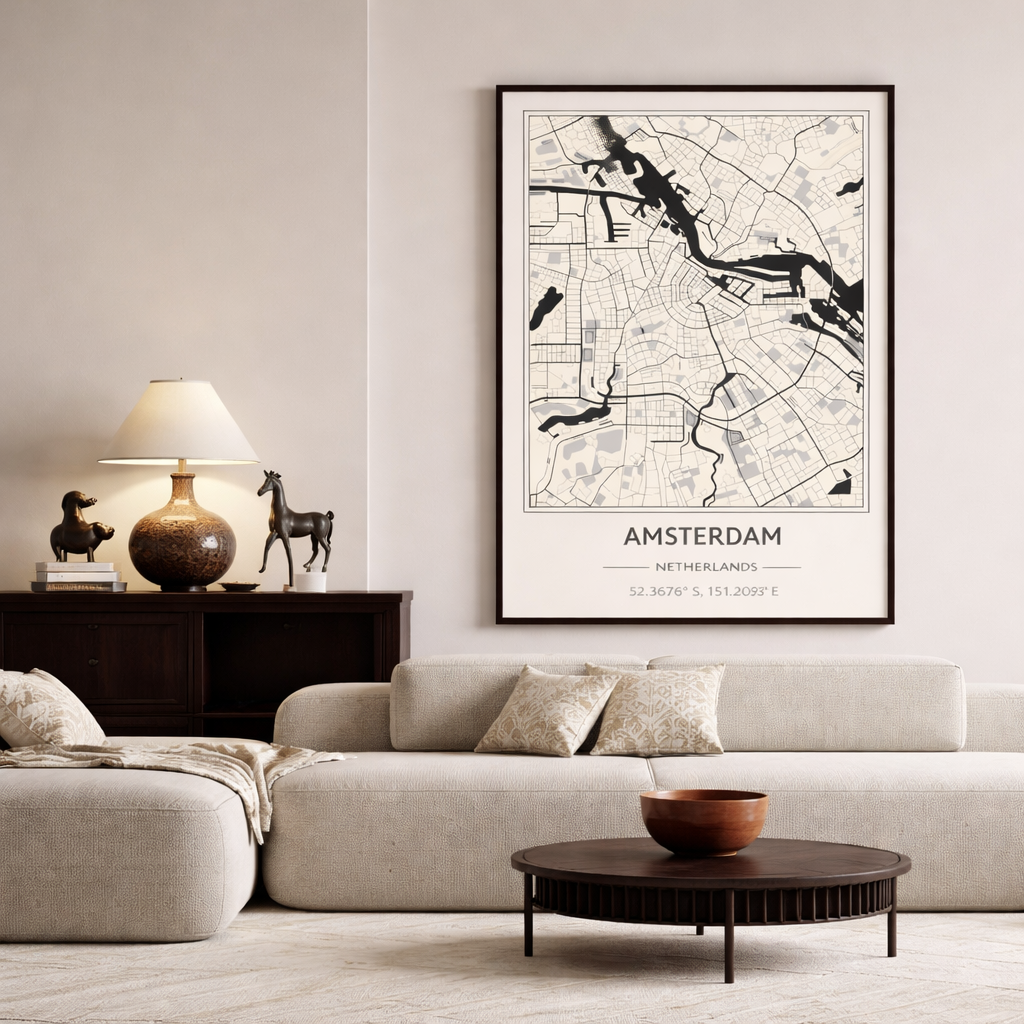 Amsterdam map - Poster