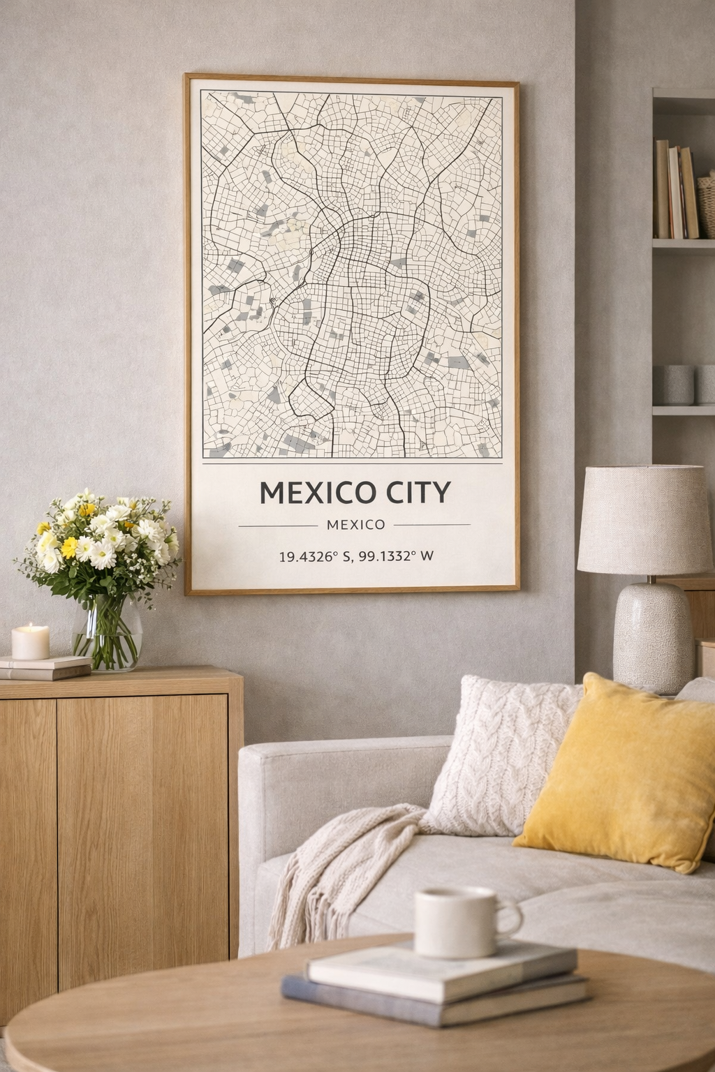 Mexico City map- Poster