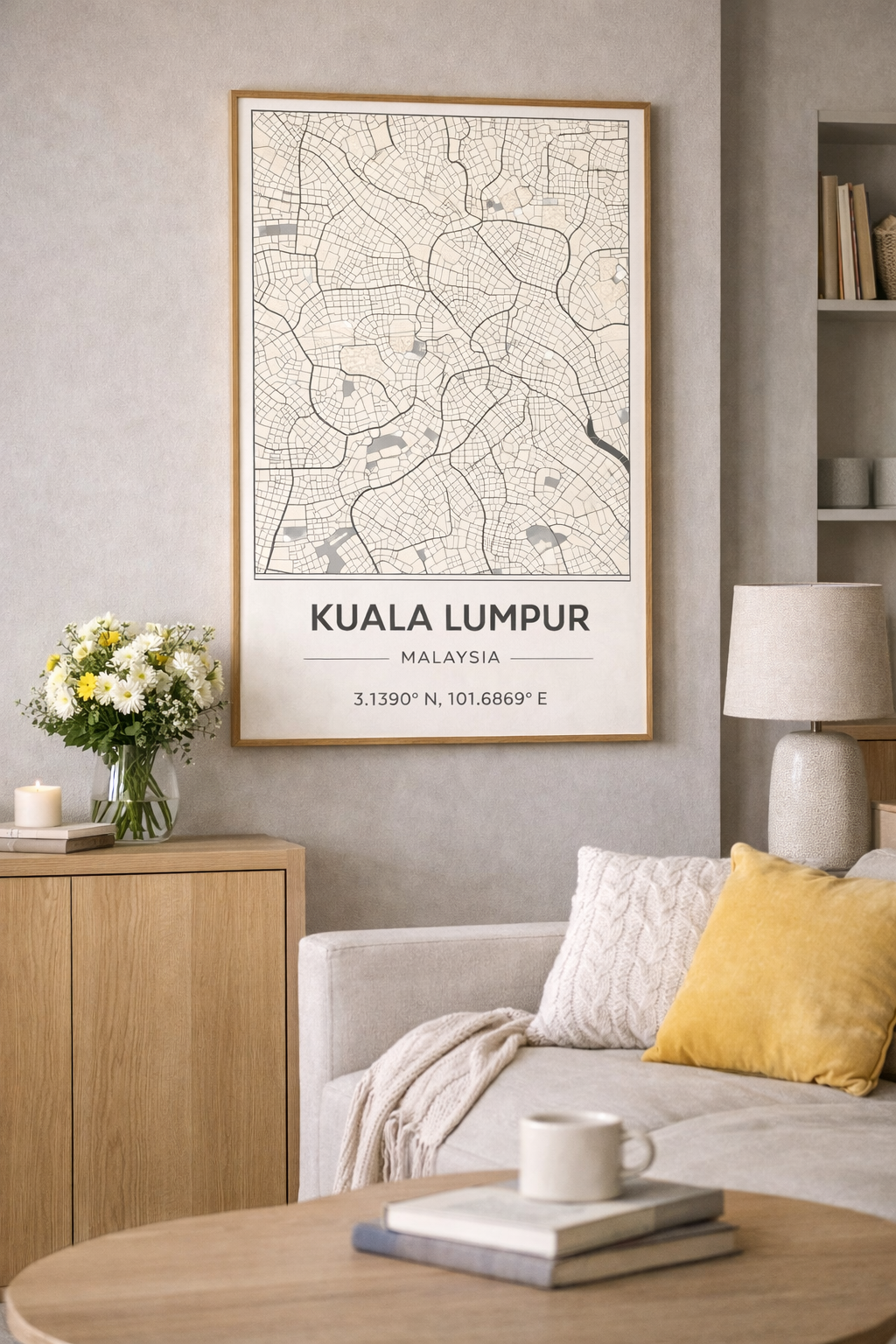 Kuala Lumpur map - Poster