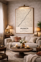 Kaart van München - Poster