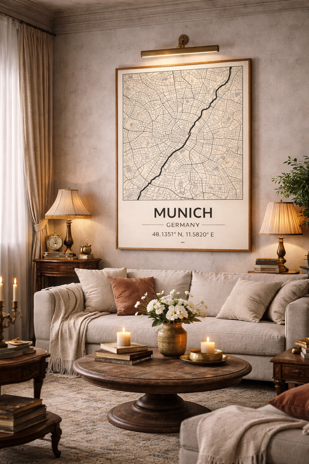 Munich map - Poster