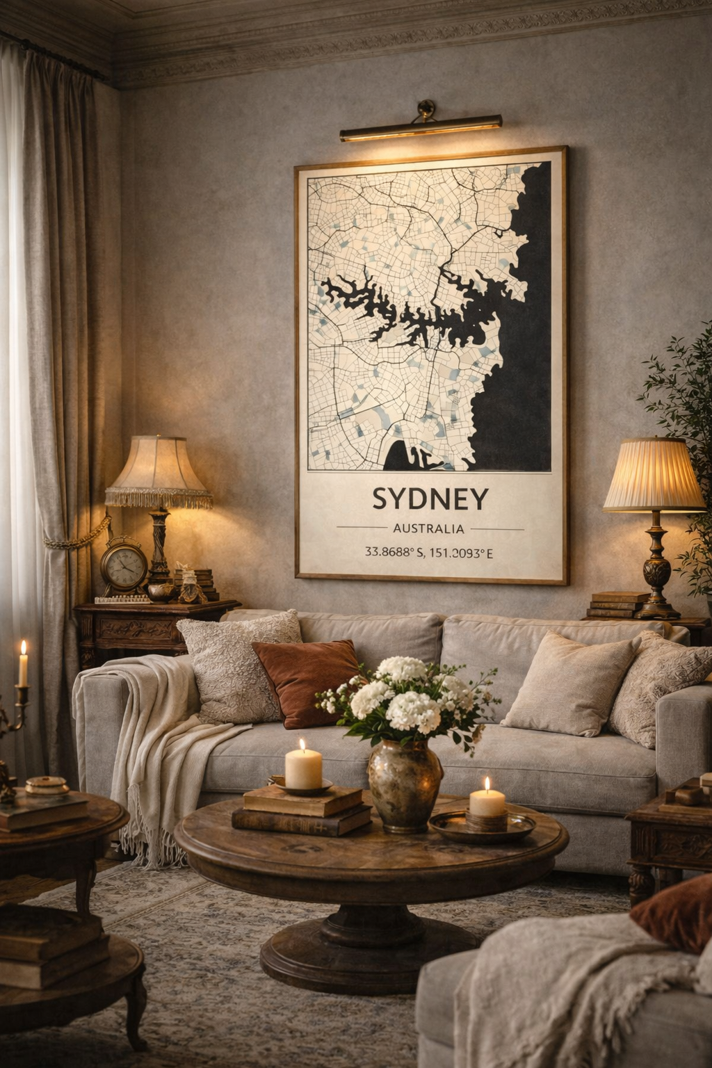 Sidney map - Poster