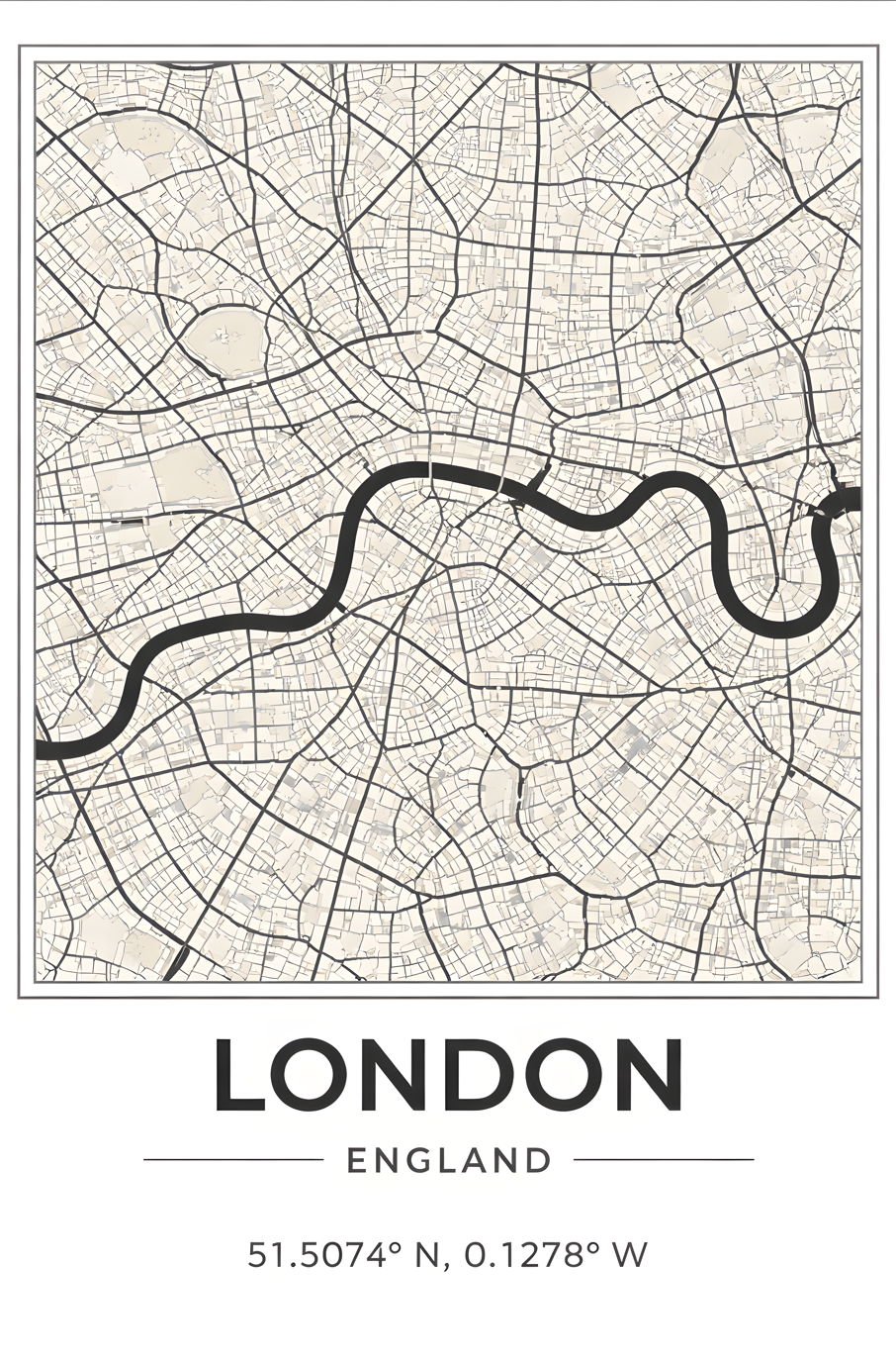 London map - Poster