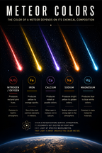 Meteor Colors - Poster