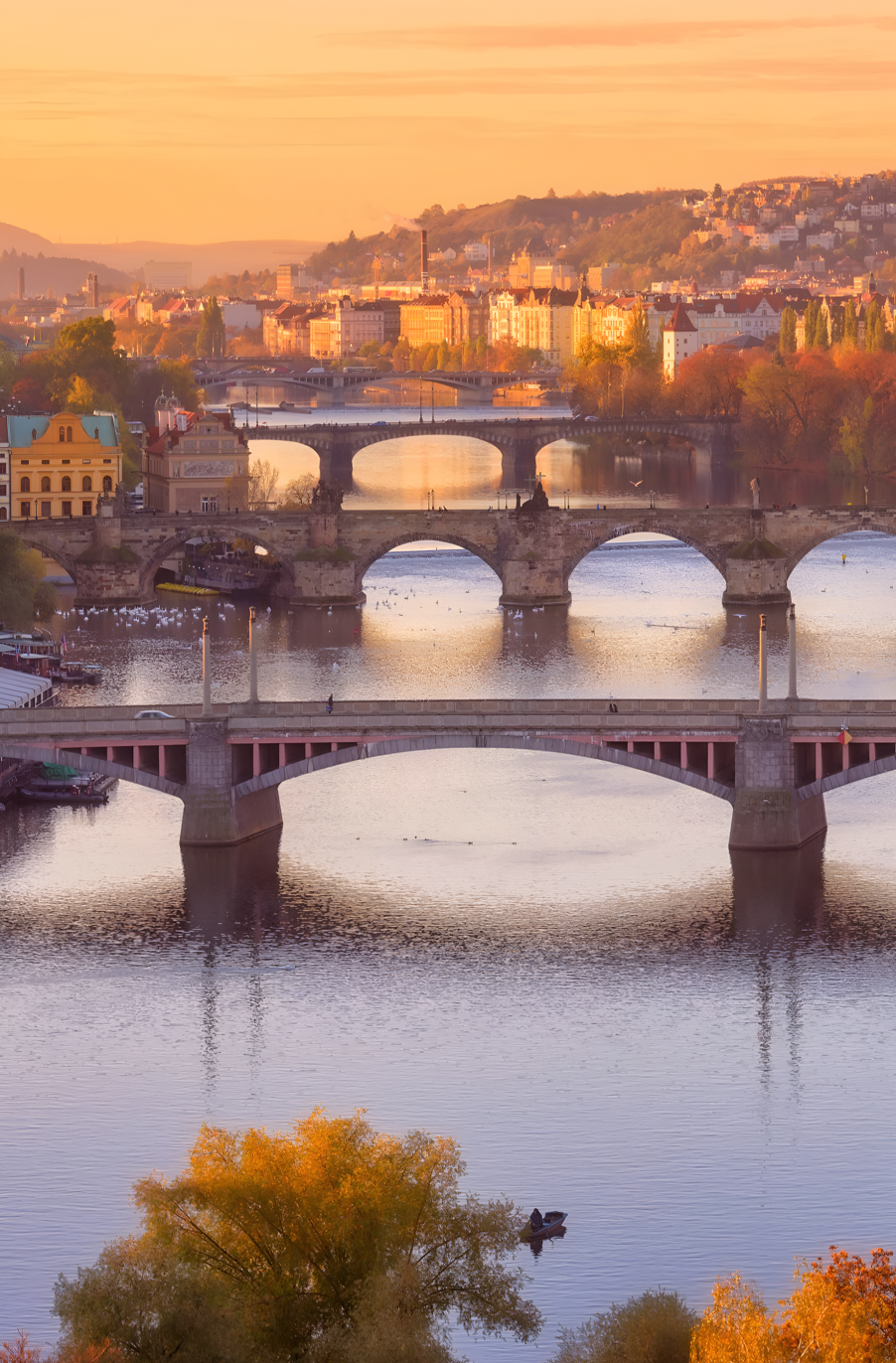 Prague River - Poster