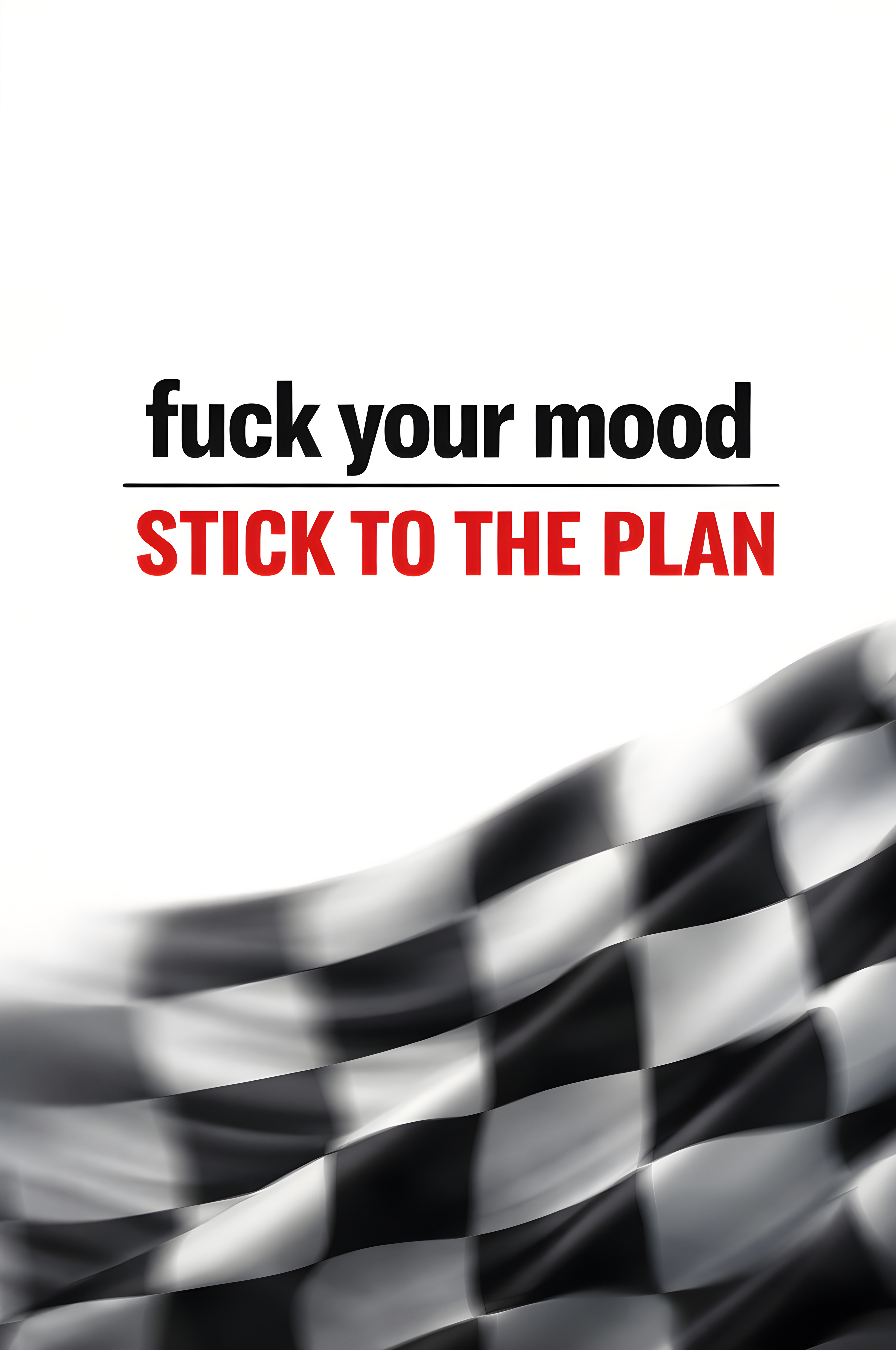 Houd je aan het plan - Poster
