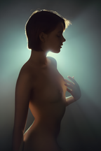 Naked in Glow - Poster